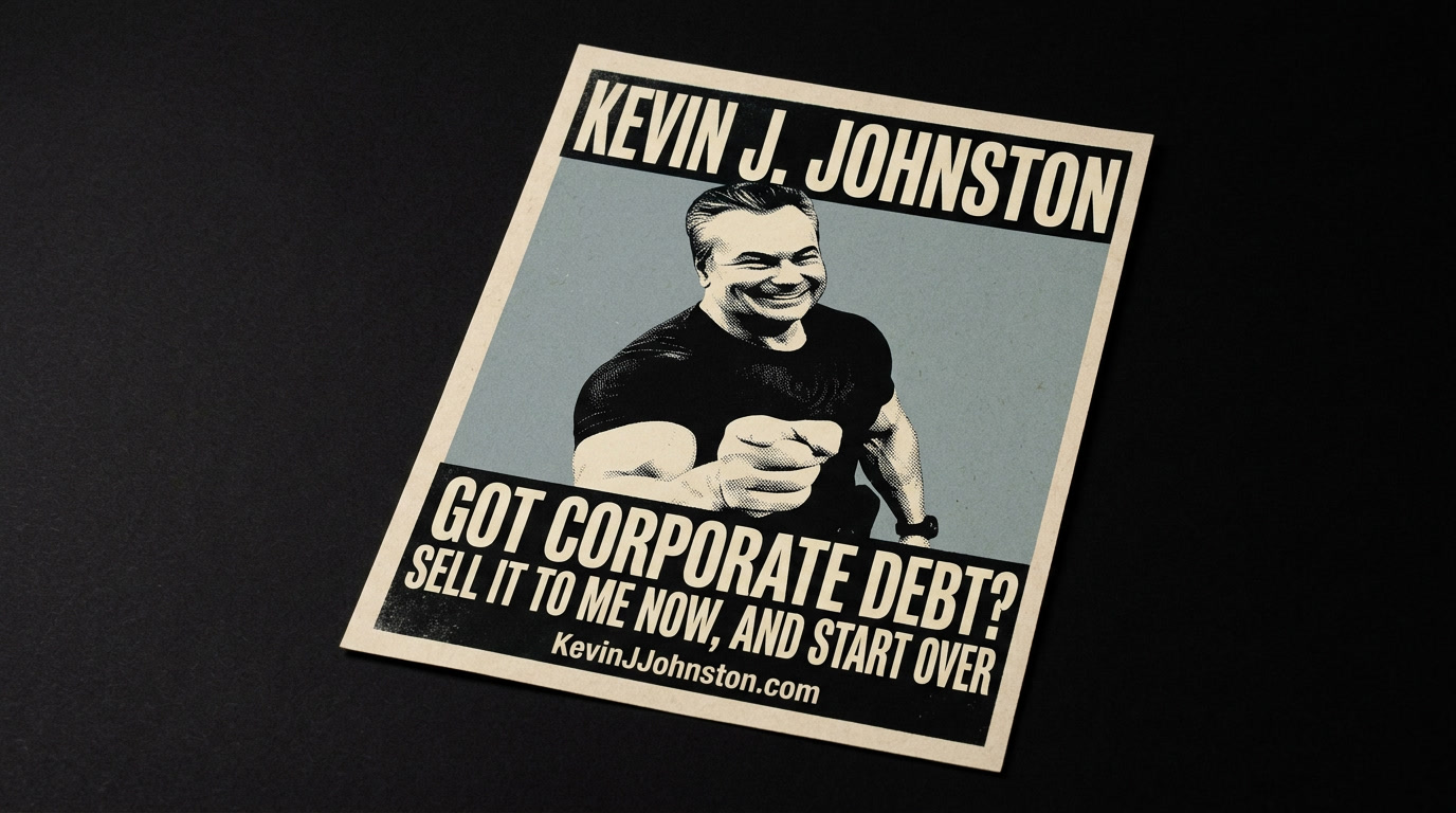 DROWNING IN CORPORATE DEBT? SELL US THE CORPORATION AND START OVER.